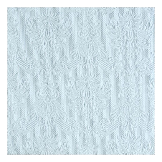 Luxe servetten barok patroon lichtblauw 3-laags 30x stuks -