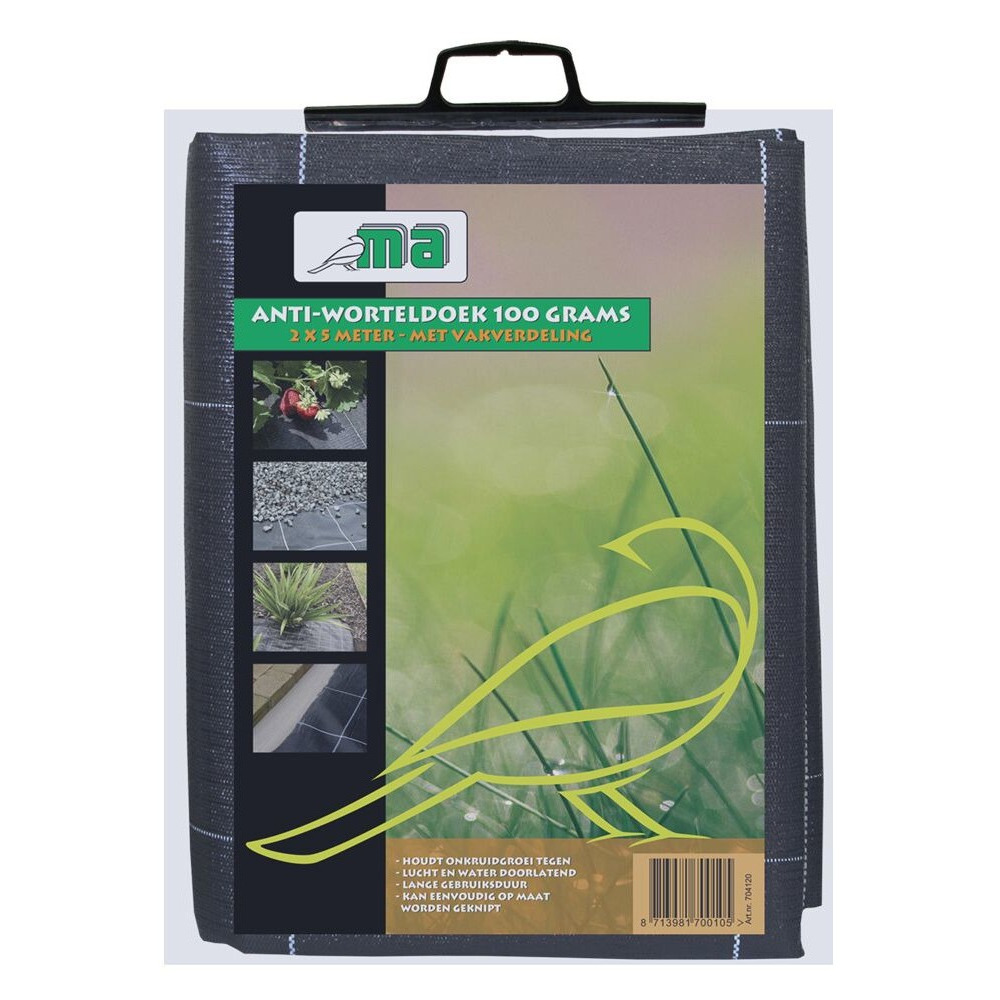 1x Gronddoek / worteldoek 2 x 5 meter verpakt -