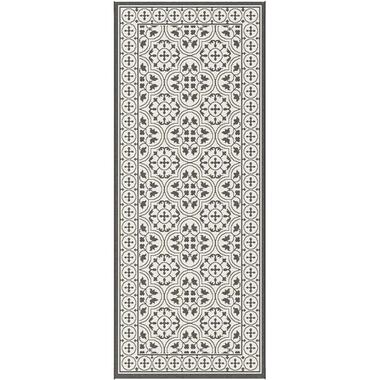 Vloerkleed Gwasi - zwart - 80x200 cm - Leen Bakker
