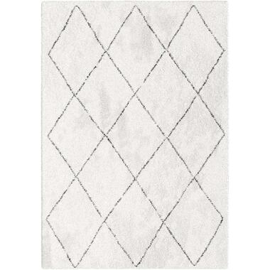 Vloerkleed Lizzano - wit - 120x170 cm - Leen Bakker