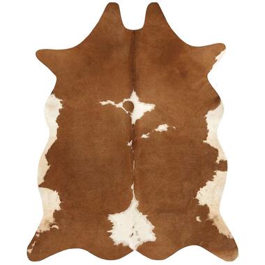 Vloerkleed Mina - bruin/wit - 155x190 cm - Leen Bakker
