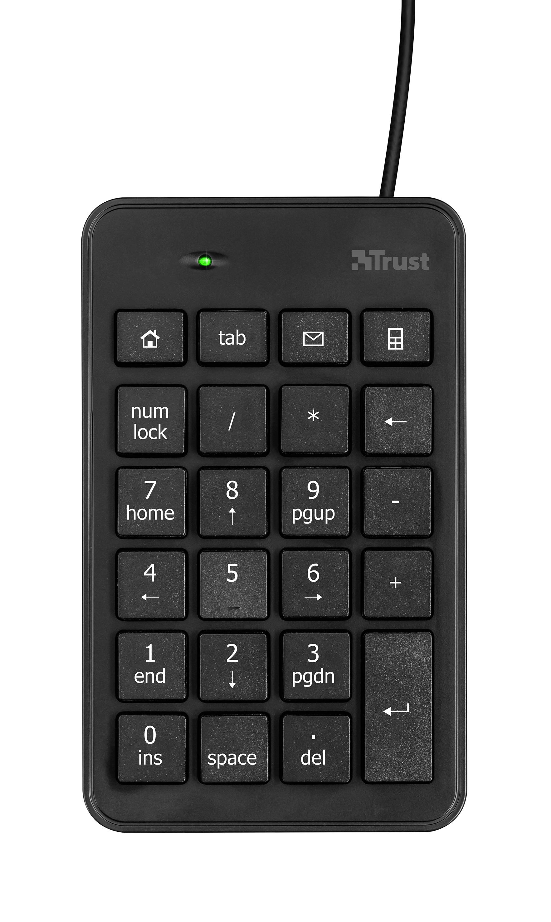 Trust Xalas Numeriek USB-toetsenblok Toetsenbord Zwart