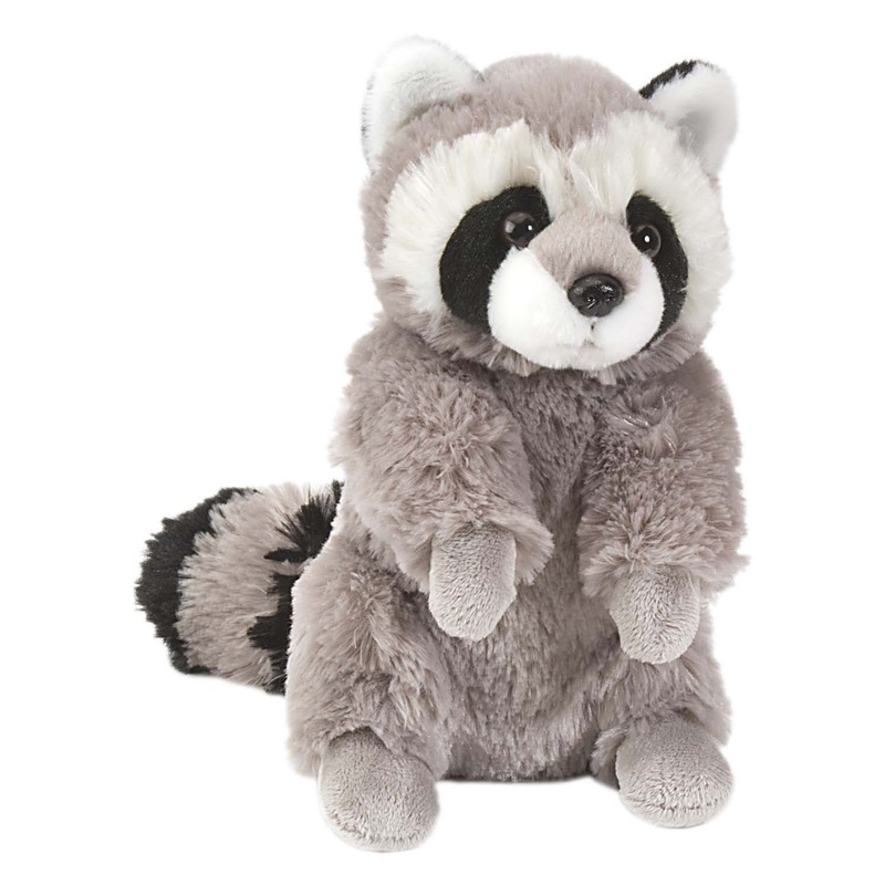 Wild Republic pluche knuffel wasbeer - 25 cm - Wasberen dieren knuffels -