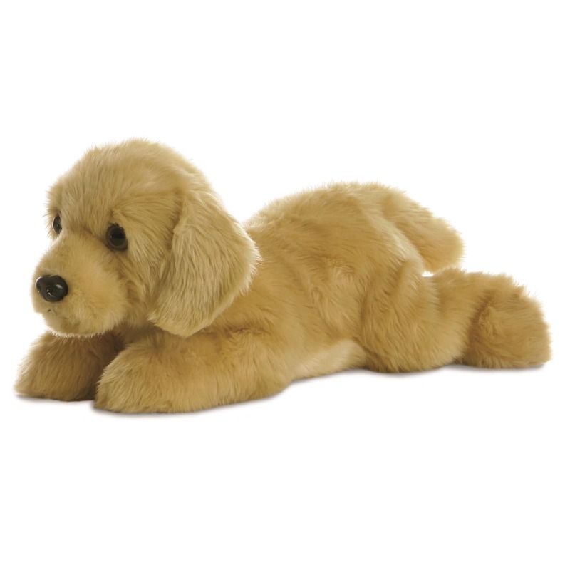 Pluche blonde labrador honden knuffel 30 cm speelgoed -