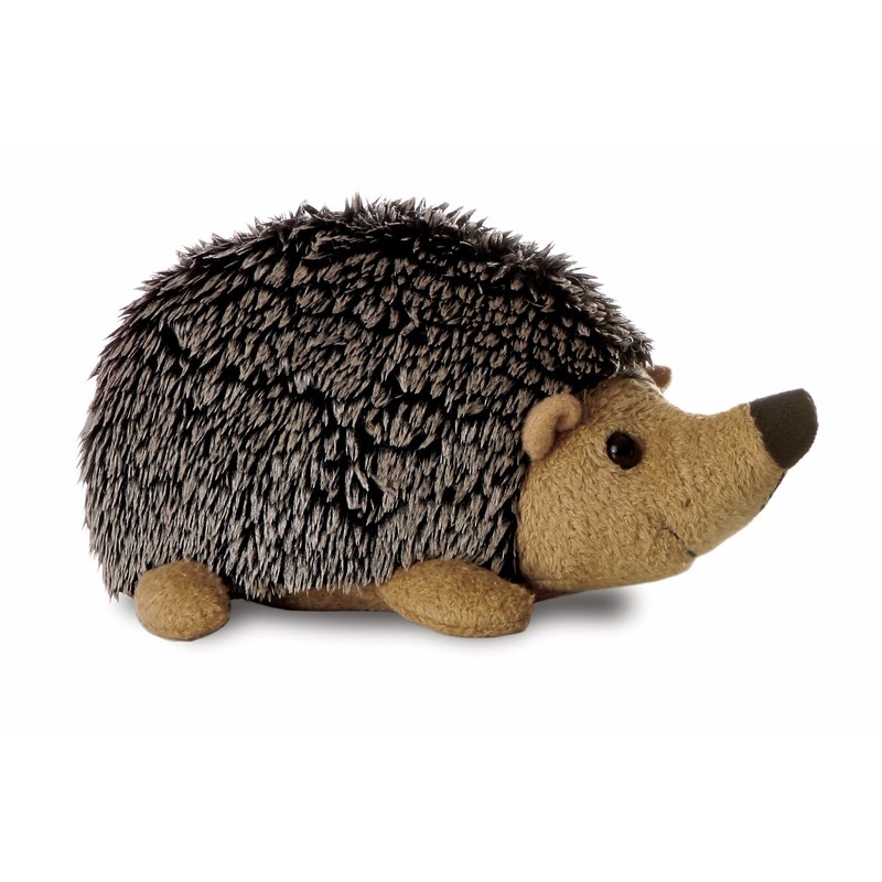 Aurora Pluche Egel knuffel - 20 cm - dieren knuffels -