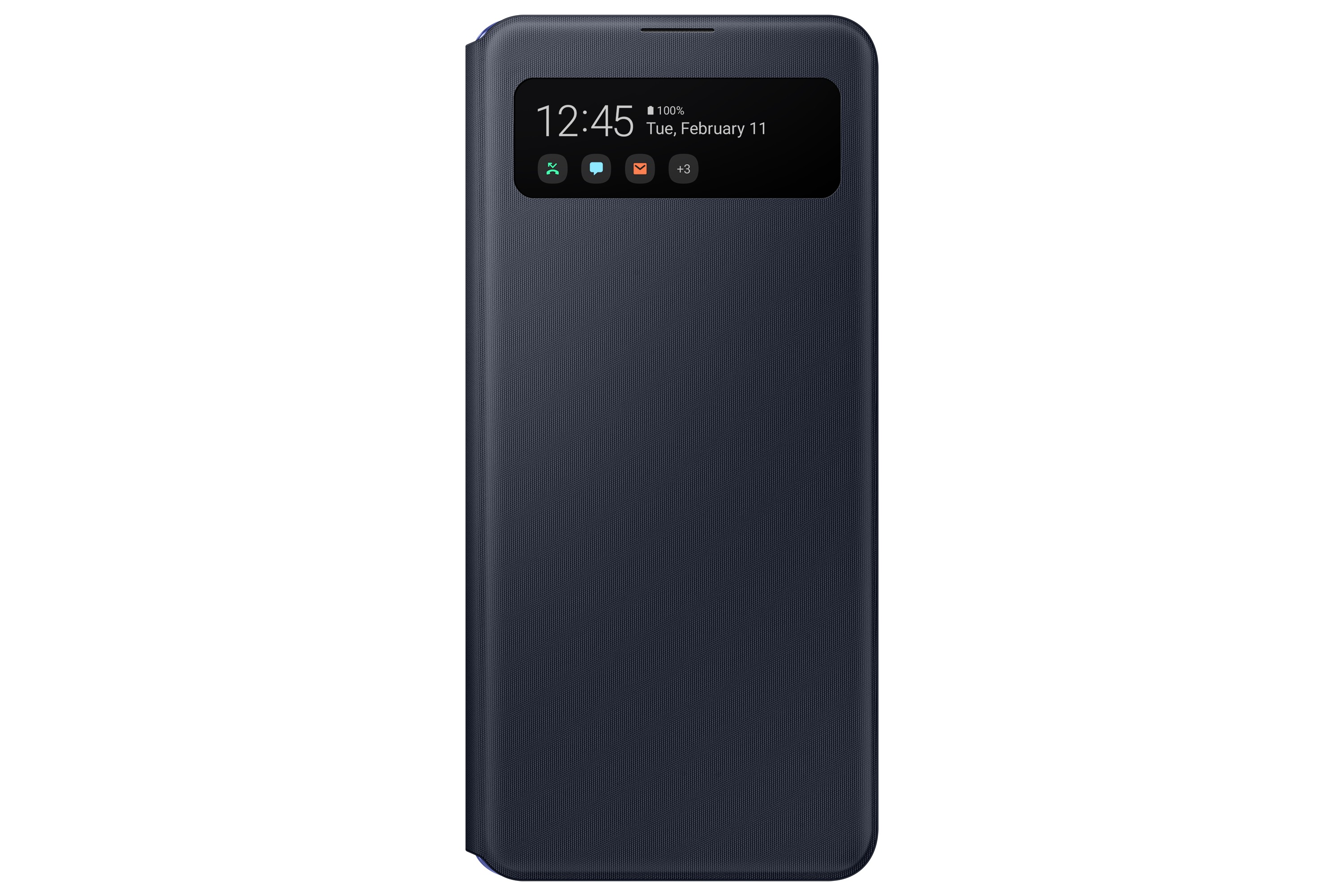 Samsung Galaxy A41 S View Wallet Cover Telefoonhoesje Zwart