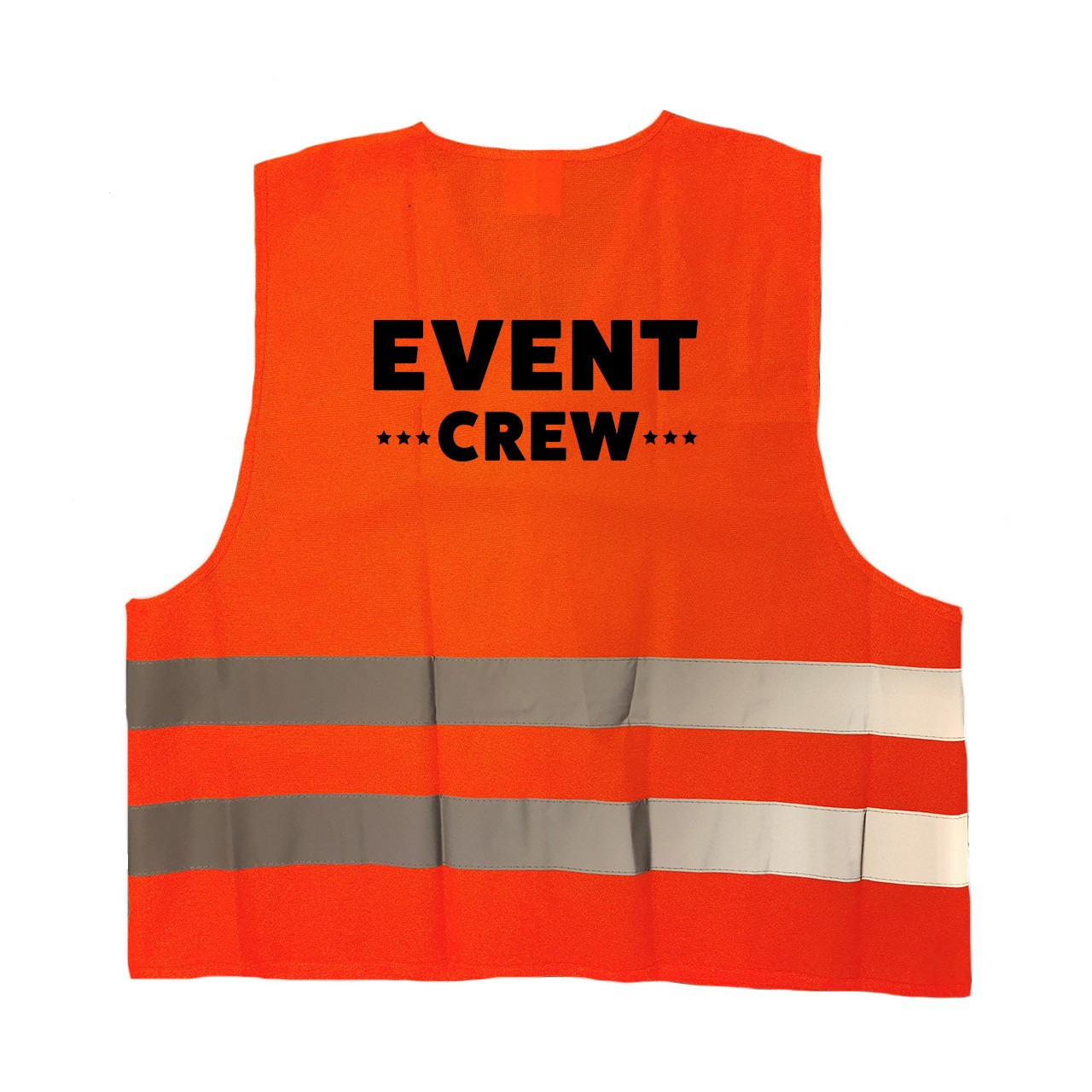 Event crew personeel vestje / hesje oranje met reflecterende strepen voor volwassenen One size -