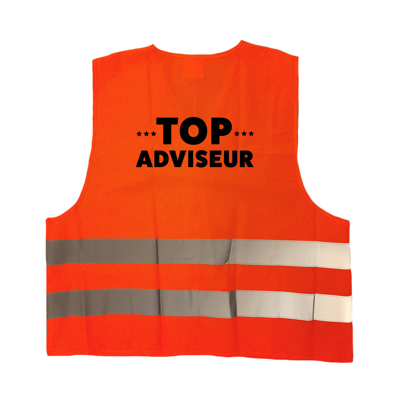 Top adviseur personeel vestje / hesje oranje met reflecterende strepen voor volwassenen One size -