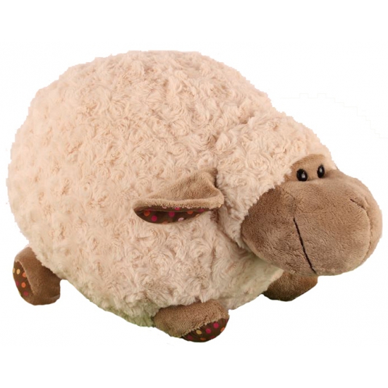 Pluche liggend knuffel schaap 35 cm -