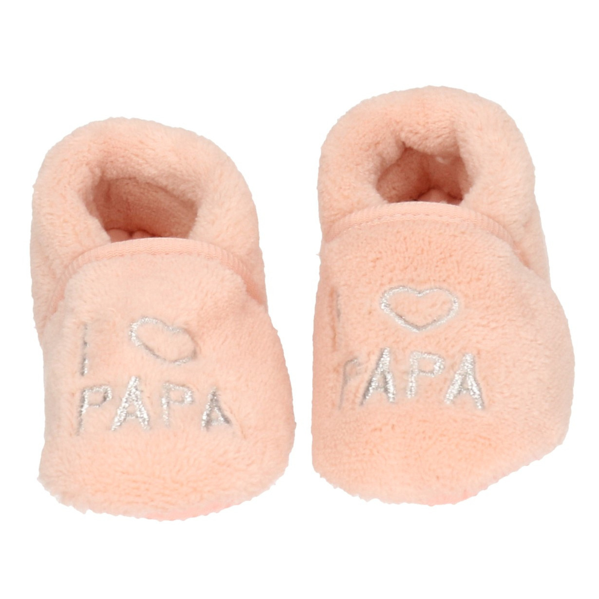 Roze meisjes babyslofjes I love papa 16-17 -