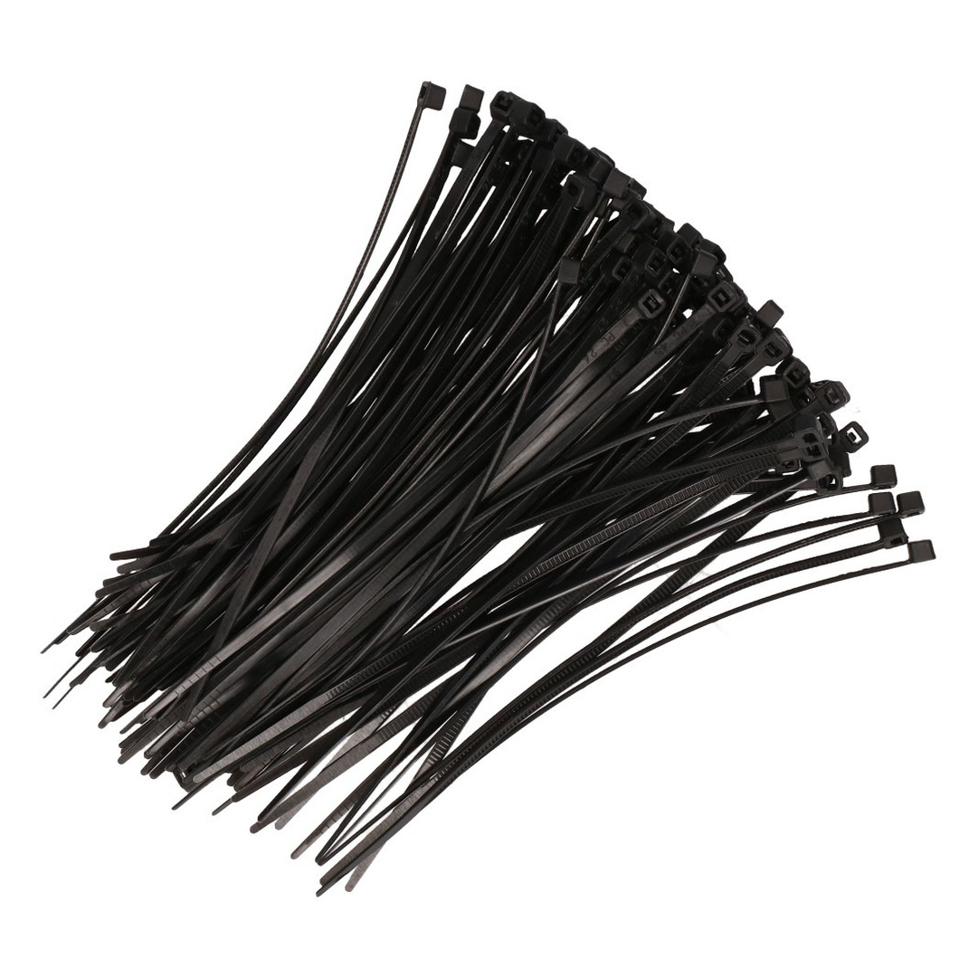 Kabelbinders zwart 200 x 2,5 mm 300 stuks -