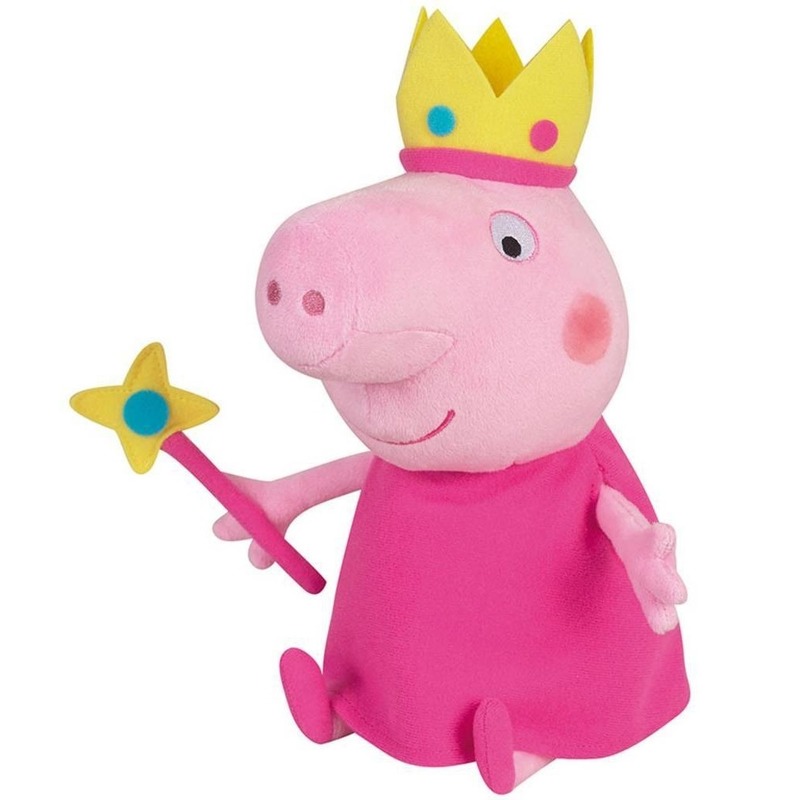 Pluche Peppa Pig/Big prinses knuffel 24 cm speelgoed -