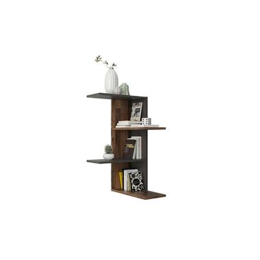 Wandrek Jena - donkerbruin/grijs - 77,5x45x45 cm - Leen Bakker