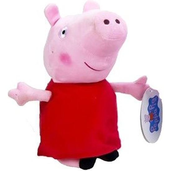 Pluche Peppa Pig/Big knuffel in rode outfit 28 cm speelgoed -