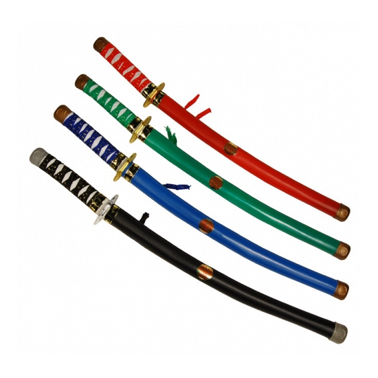 Rood ninja zwaard van plastic 60 cm -