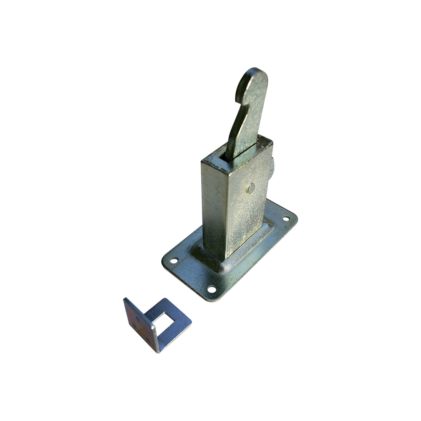 1x stuks deurvastzetter / deurvergrendeling staal wandmodel 12 x 6 x 15 cm -