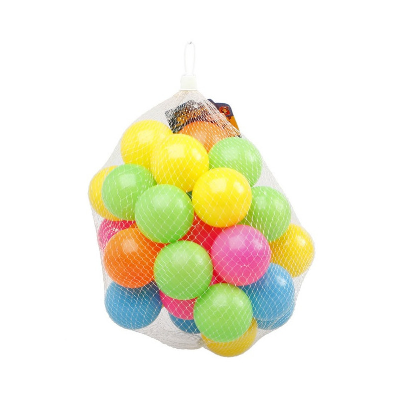 100x Ballenbak ballen neon kleuren 6 cm speelgoed -