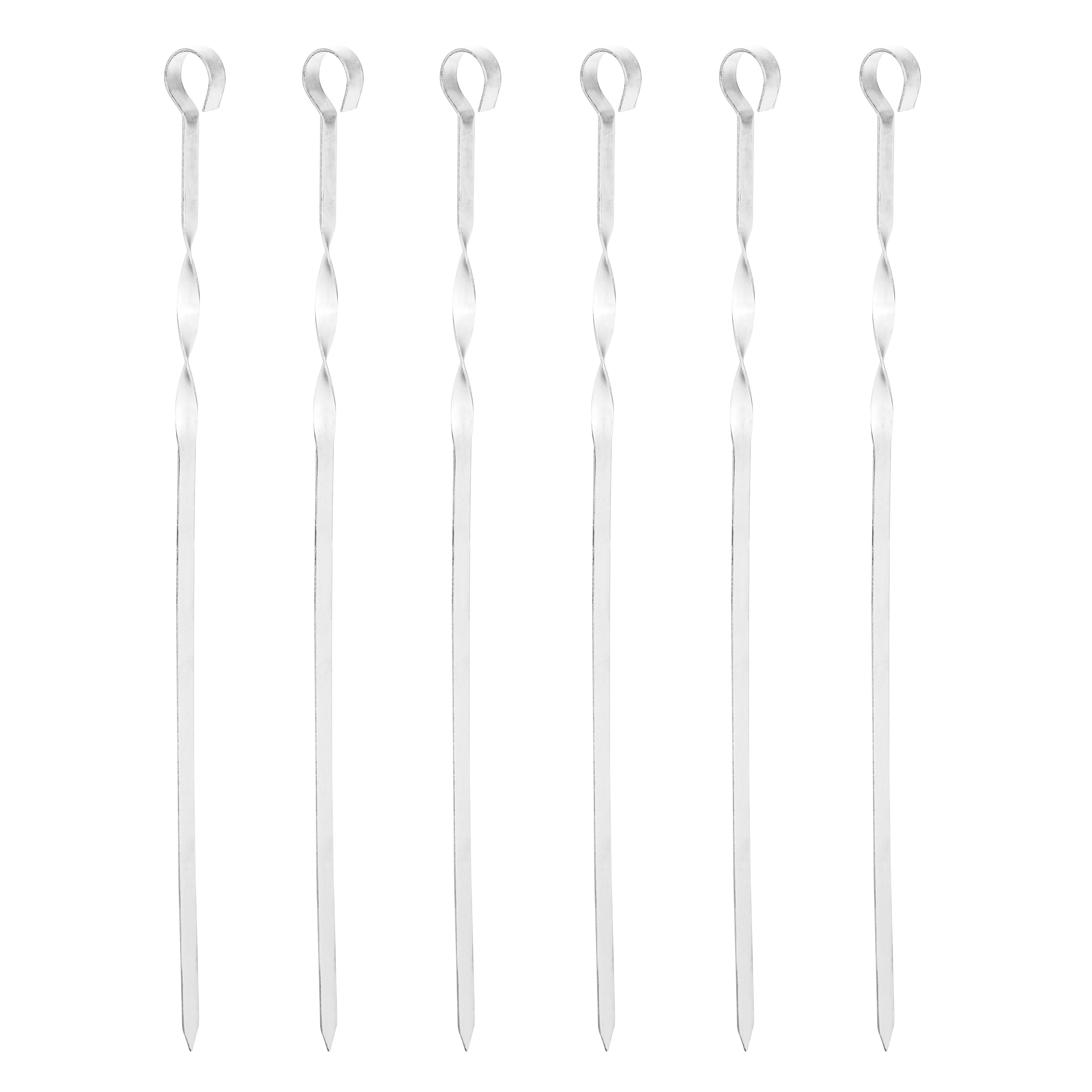 12x Barbecue spiezen/vleespennen 45 cm -