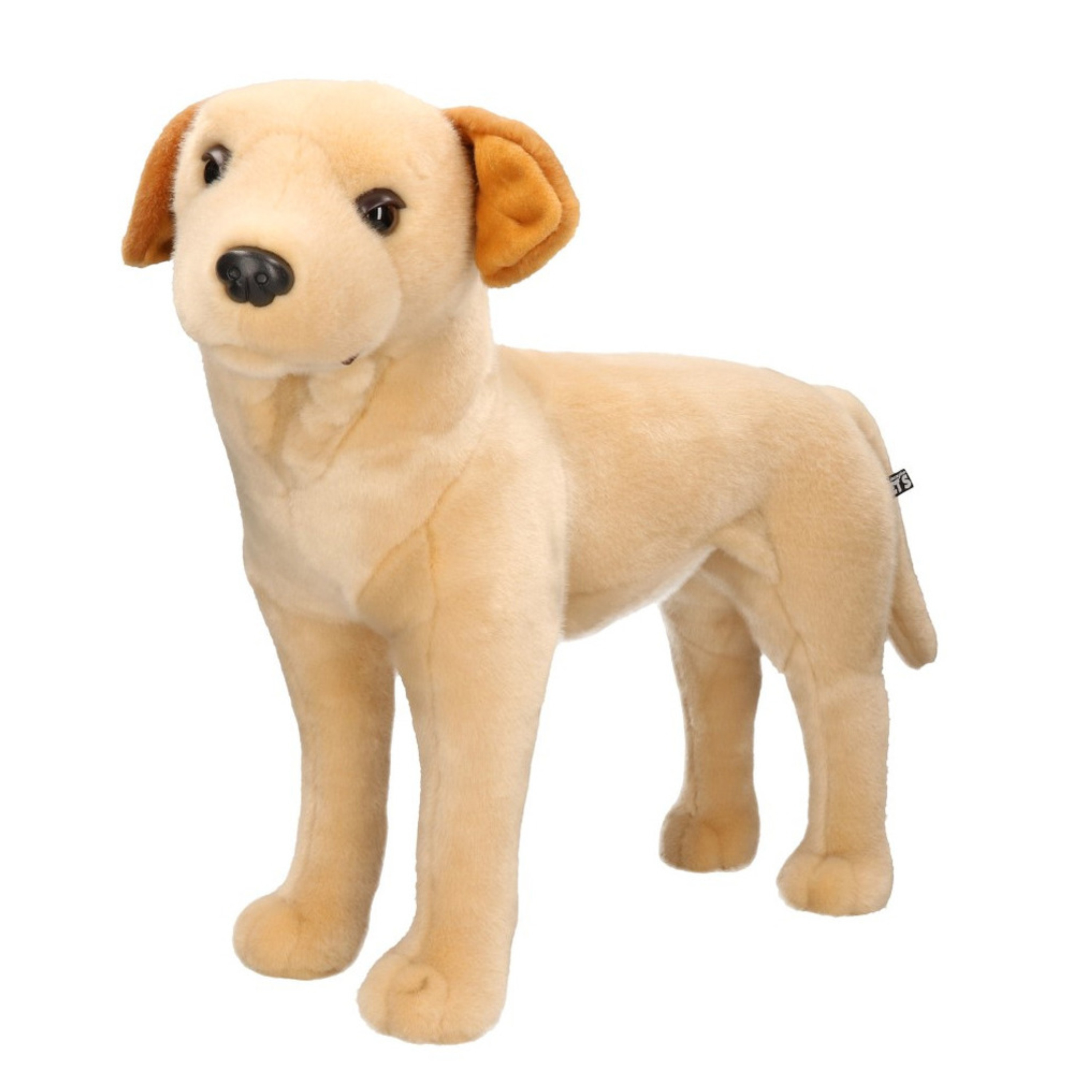 Grote pluche blonde Labrador hond staand knuffel 53 cm speelgoed -
