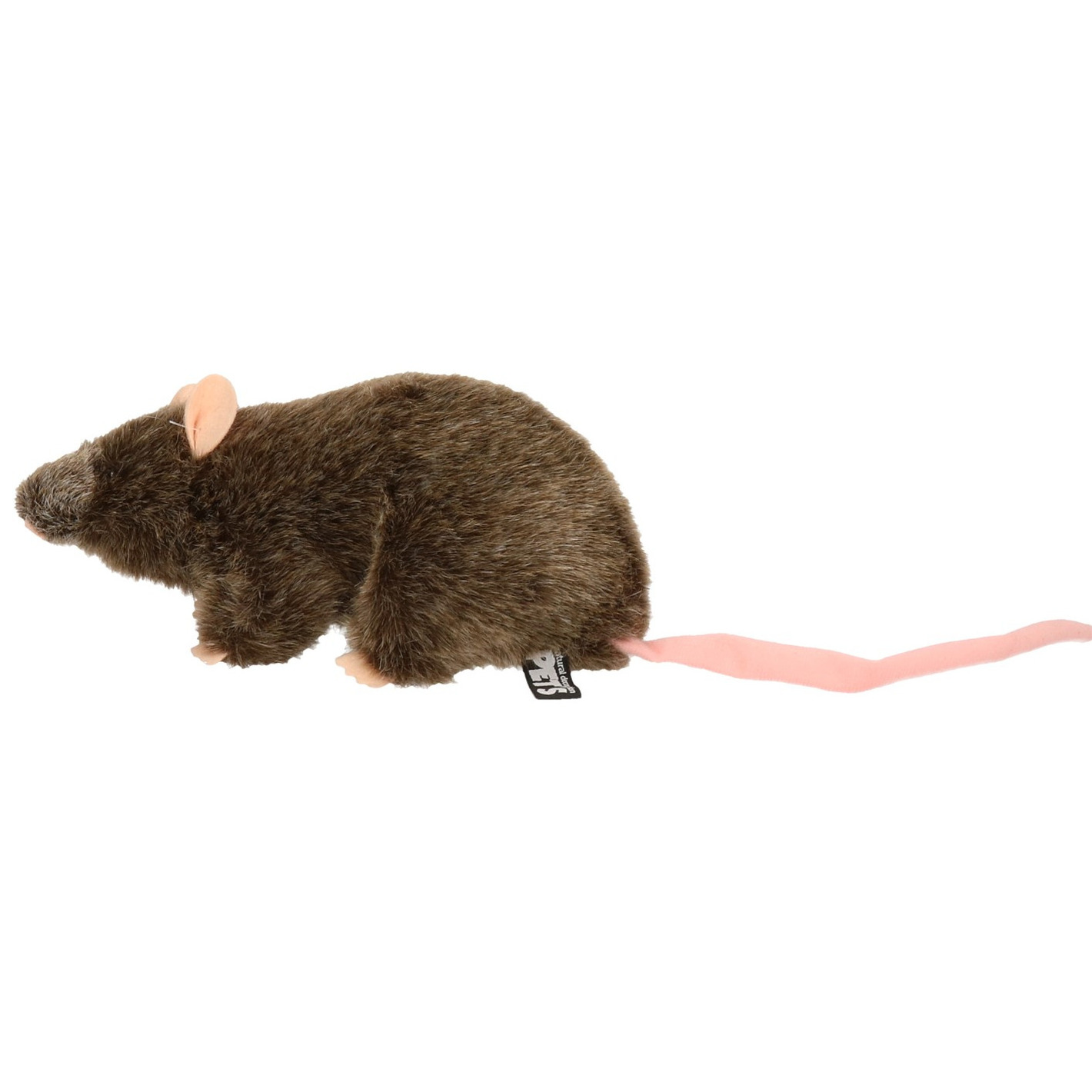 Pluche - bruine - rat - knuffel - 22 cm - Knaagdieren knuffels -