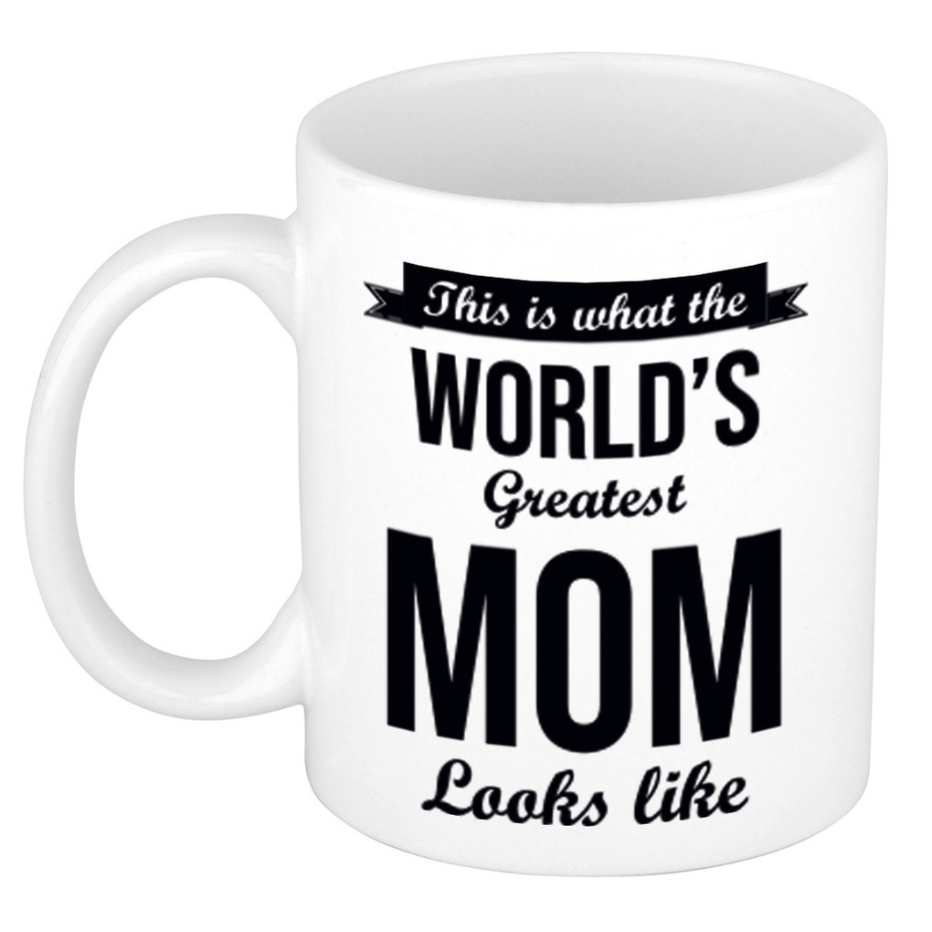Worlds Greatest Mom cadeau koffiemok / theebeker 300 ml -