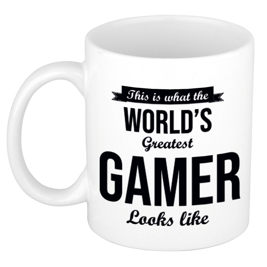 Worlds Greatest Gamer cadeau koffiemok / theebeker 300 ml -