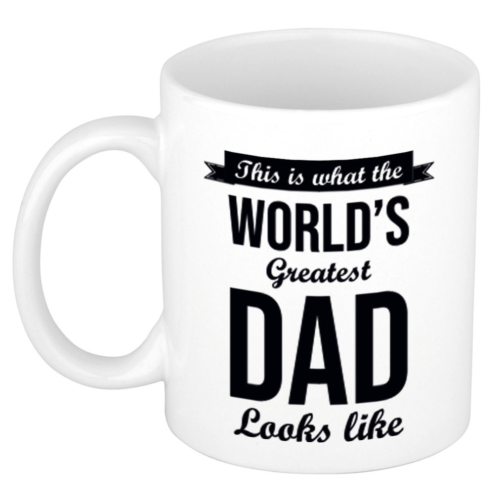 Worlds Greatest Dad cadeau koffiemok / theebeker 300 ml -