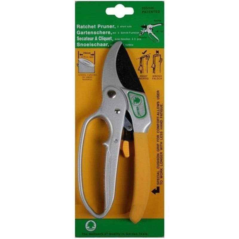 3-traps snoeischaar - 20 cm - Tuin gereedschap - snoeien en knippen - tot 2.4 cm dikte -