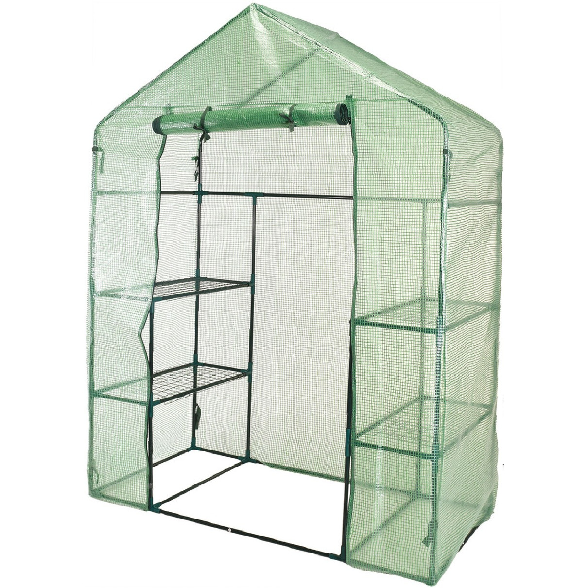 Kweekkas/broeikas met 4 planken 73 x 143 x 195 cm -