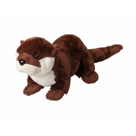 Ravensden pluche knuffel dier Otter - bruin - 30 cm - Otters -