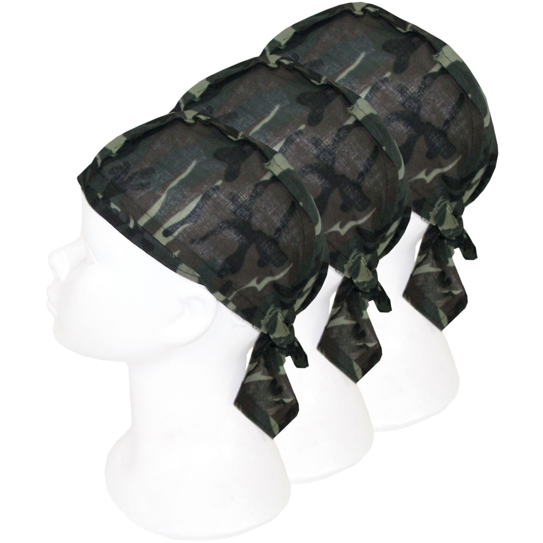 10x Bandanas leger camouflageprint voor kinderen/volwassenen -