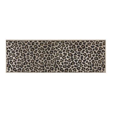 Keukenloper Safari - beige - 50x150 cm - Leen Bakker