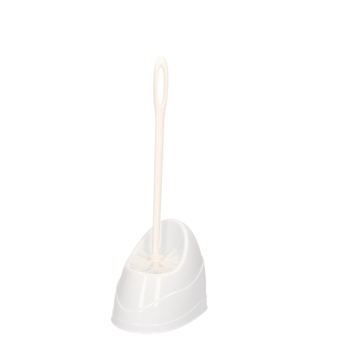 Toiletborstels/wc borstels met houder wit 45 cm -