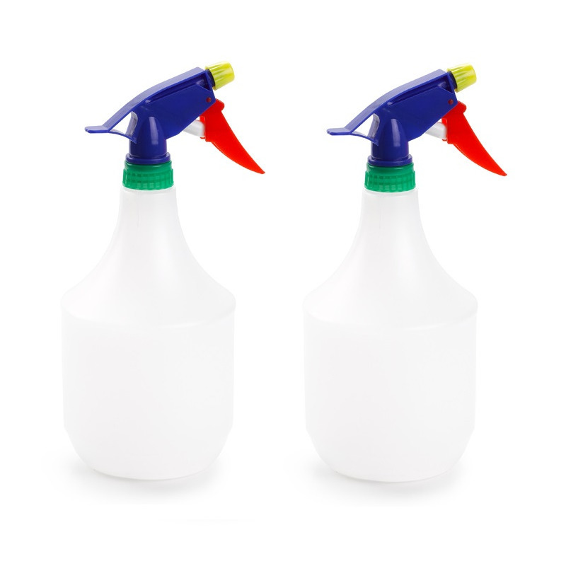 2x Waterverstuivers/plantenspuiten wit 1 liter 25 cm -