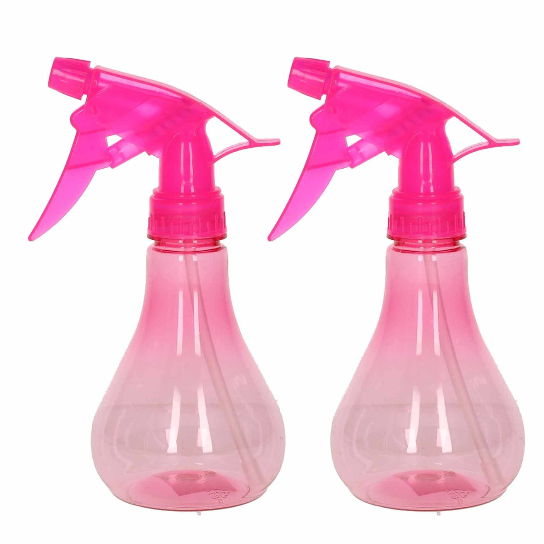 2x Waterverstuivers/plantenspuiten roze 250 ml -