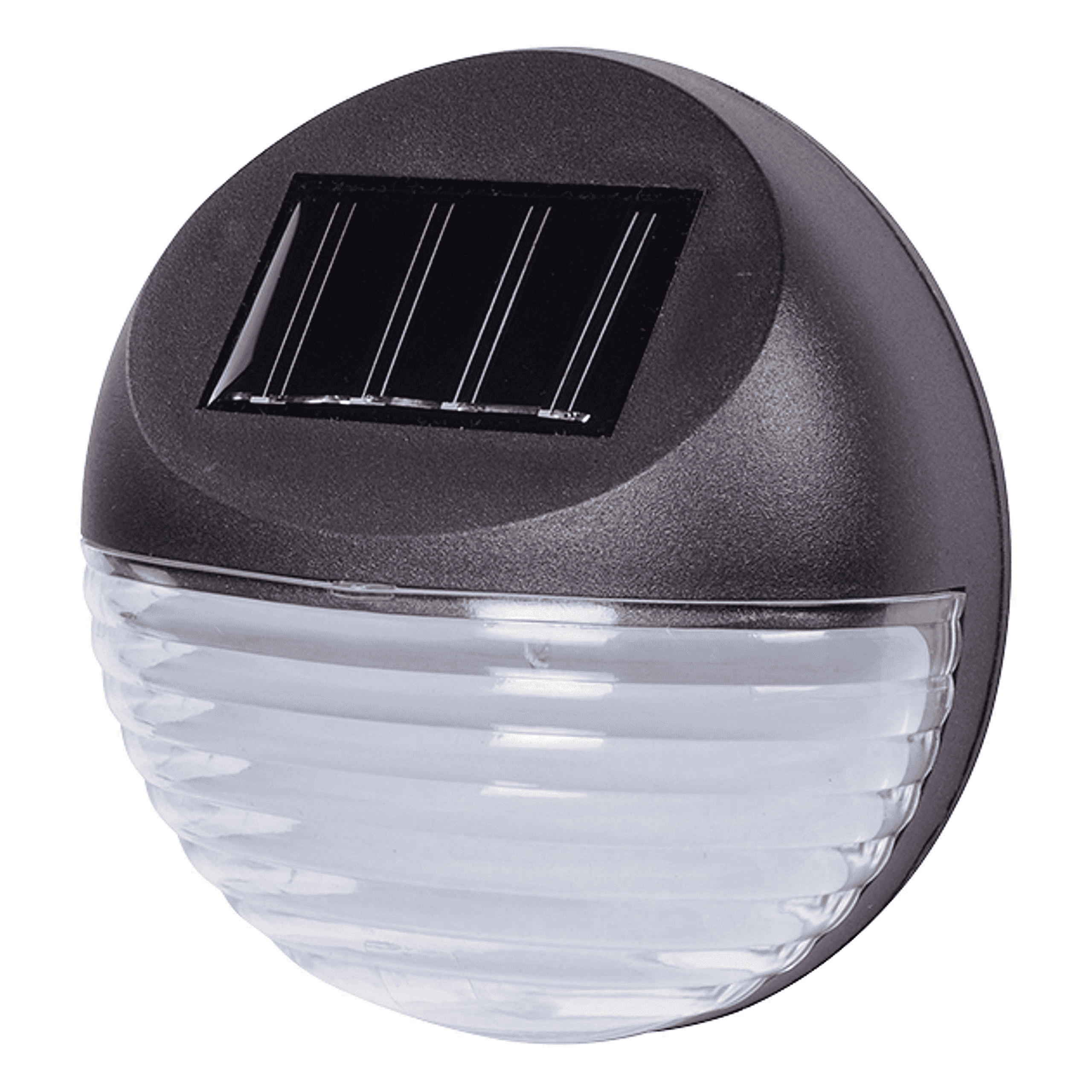 Solar LED verlichting - 4x stuks - voor huis/muur/schutting - 11 cm - zwart -