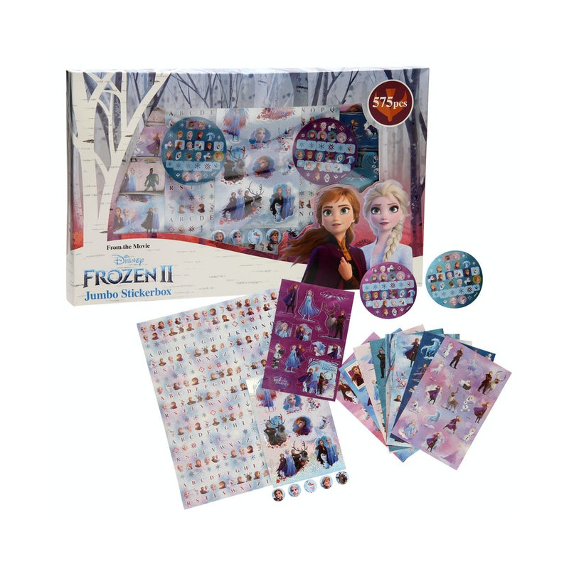 Mega voordeelbox Disney Frozen II stickers 575 stuks -