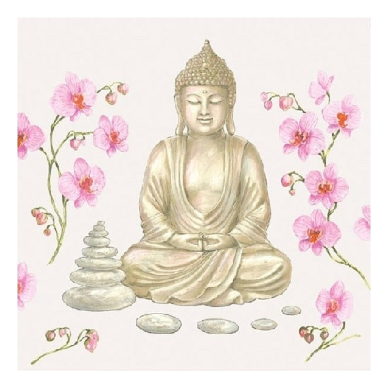 40x Boeddha servetten 33 x 33 cm -