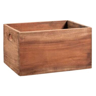Krat Ronald M - hout - 18x32x26 cm - Leen Bakker