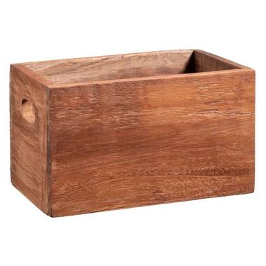 Krat Ronald S - hout - 16x28x16 cm - Leen Bakker