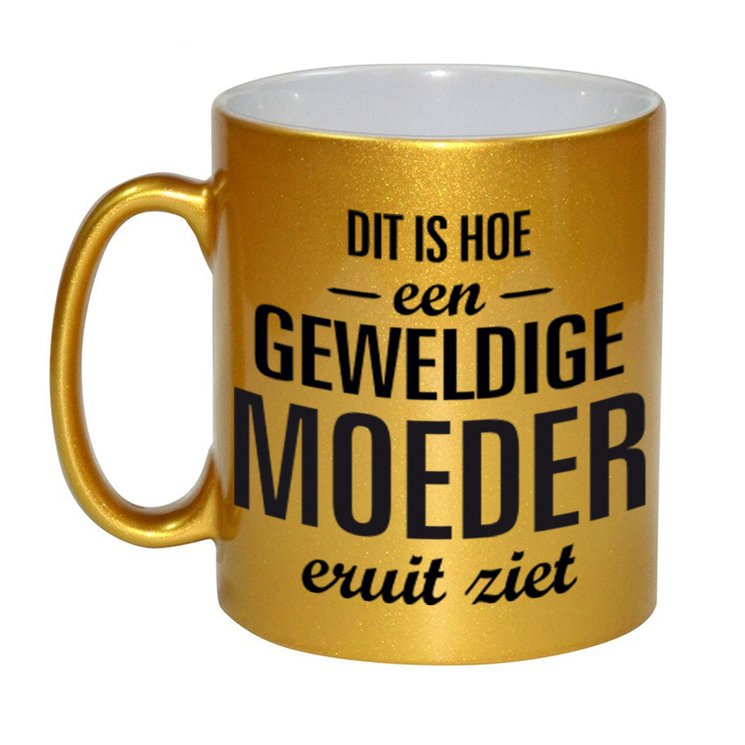 Gouden geweldige moeder cadeau koffiemok / theebeker 330 ml -