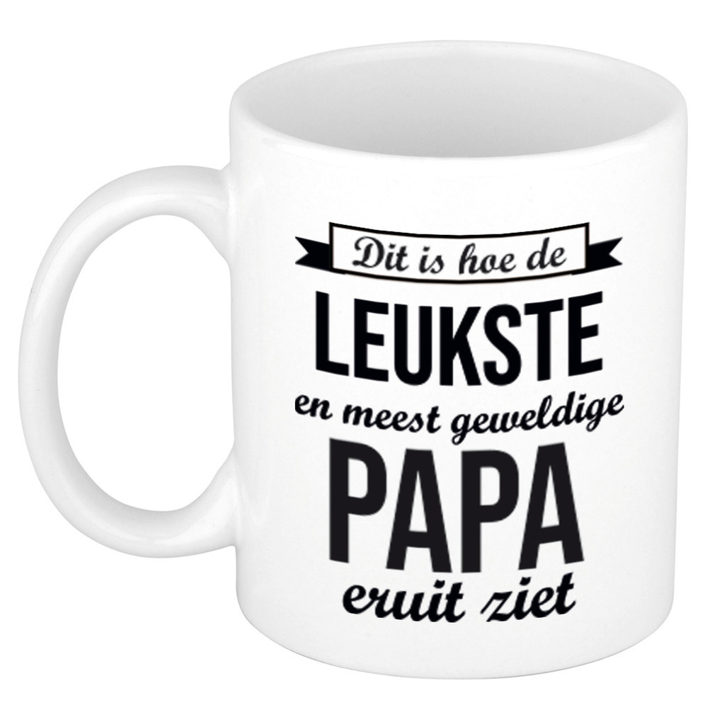 Leukste en meest geweldige papa cadeau koffiemok / theebeker 300 ml -