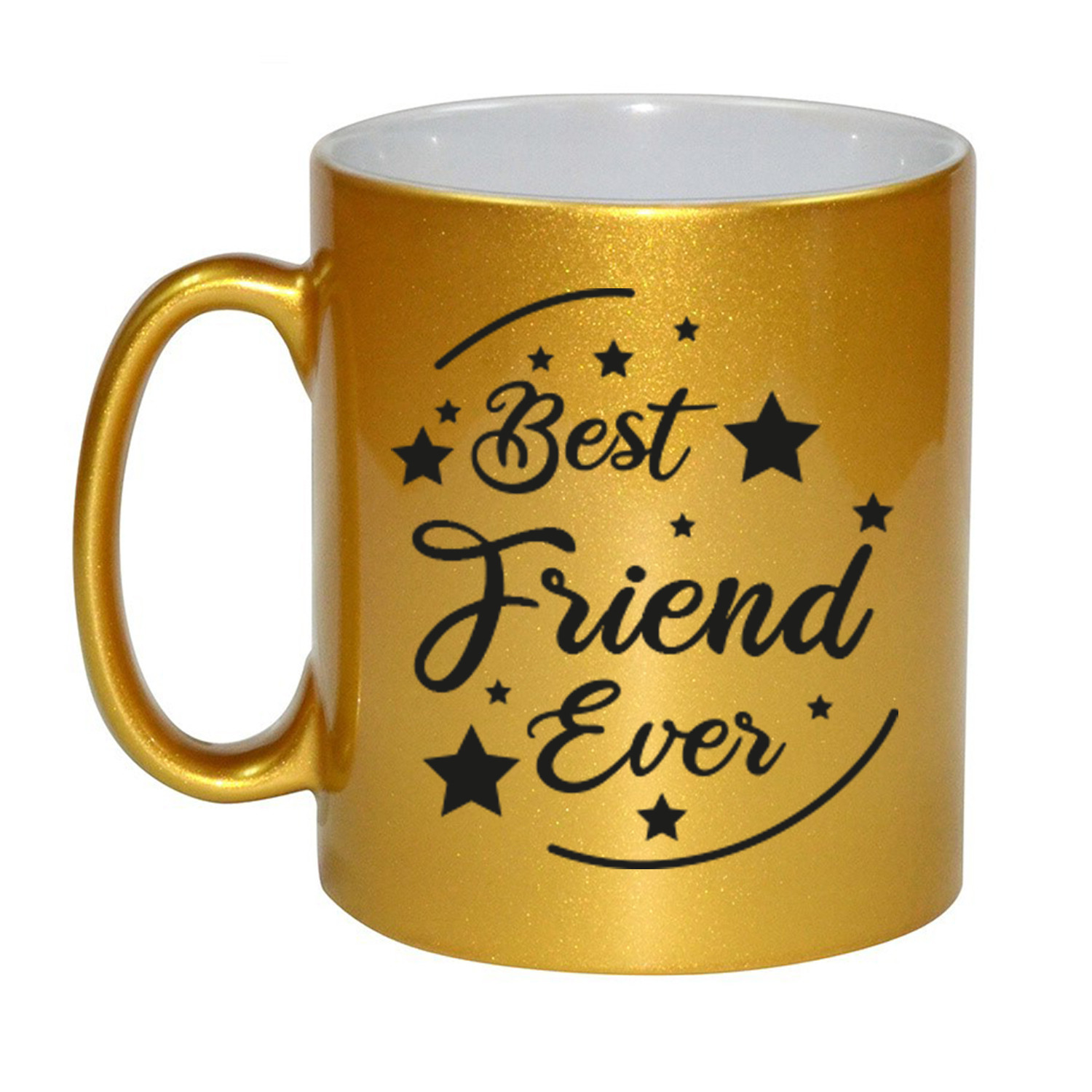 Gouden Best Friend Ever cadeau koffiemok / theebeker 330 ml -