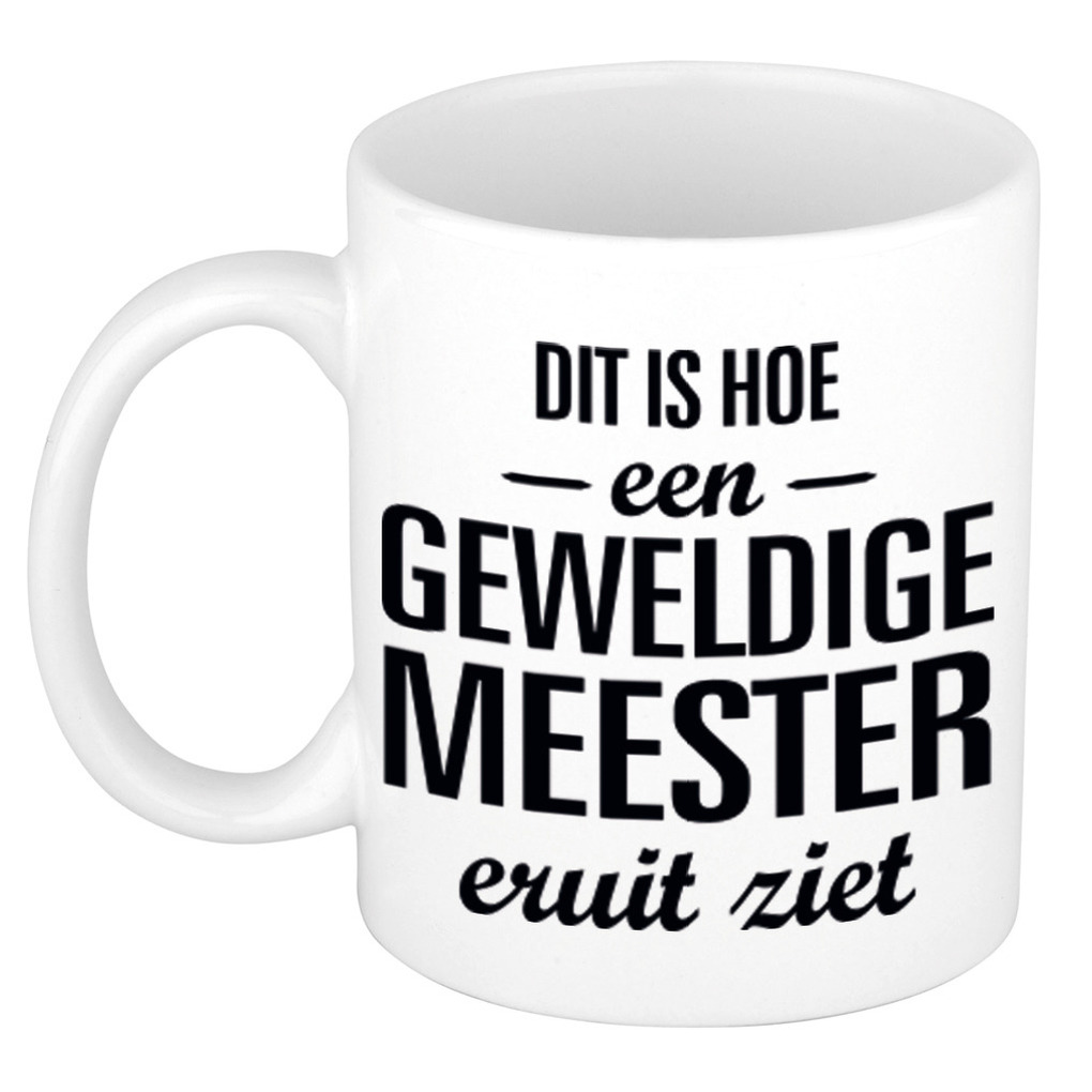 Geweldige meester cadeau koffiemok / theebeker 300 ml -