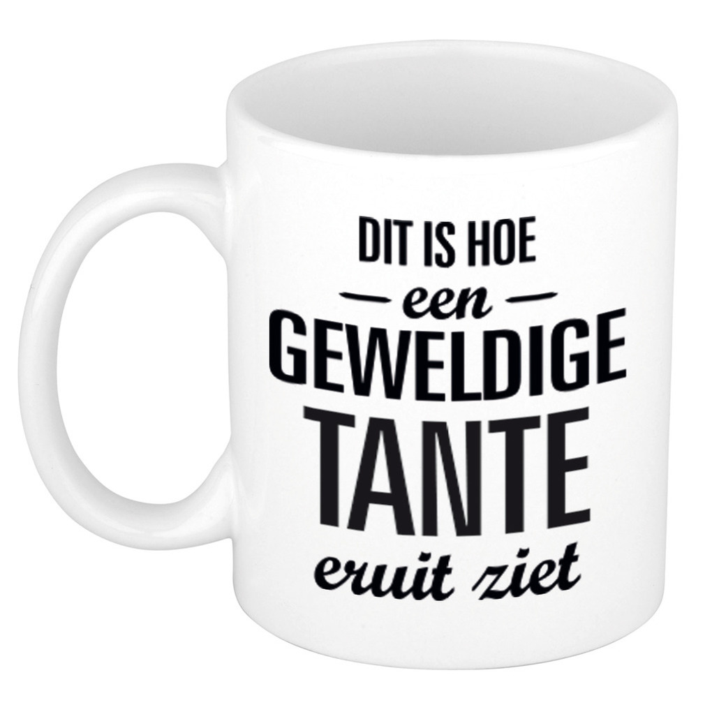 Geweldige tante cadeau koffiemok / theebeker 300 ml -