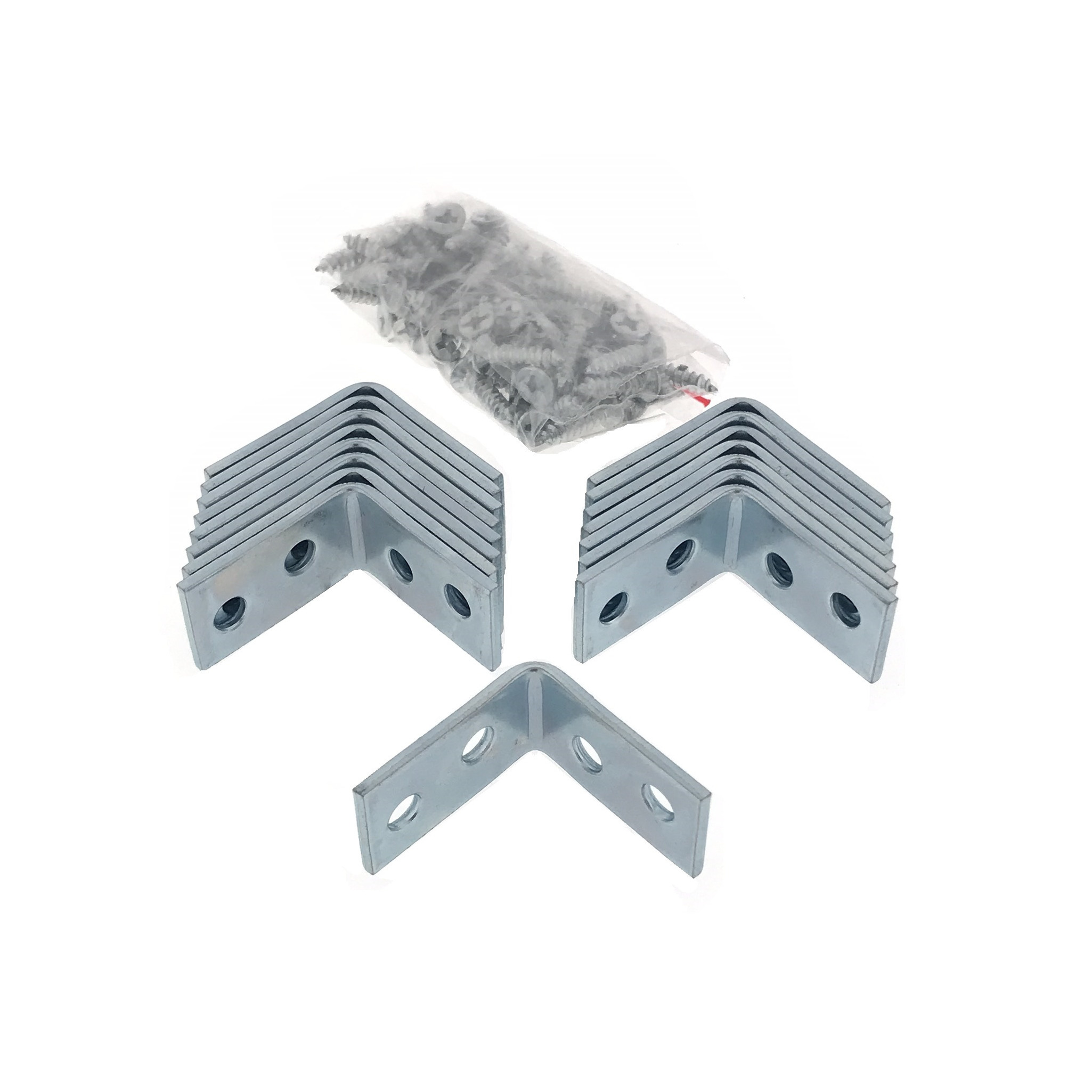 32x stuks hoekankers / stoelhoeken / hoekverbinders inclusief schroeven 25 x 25 x 14,5 mm -