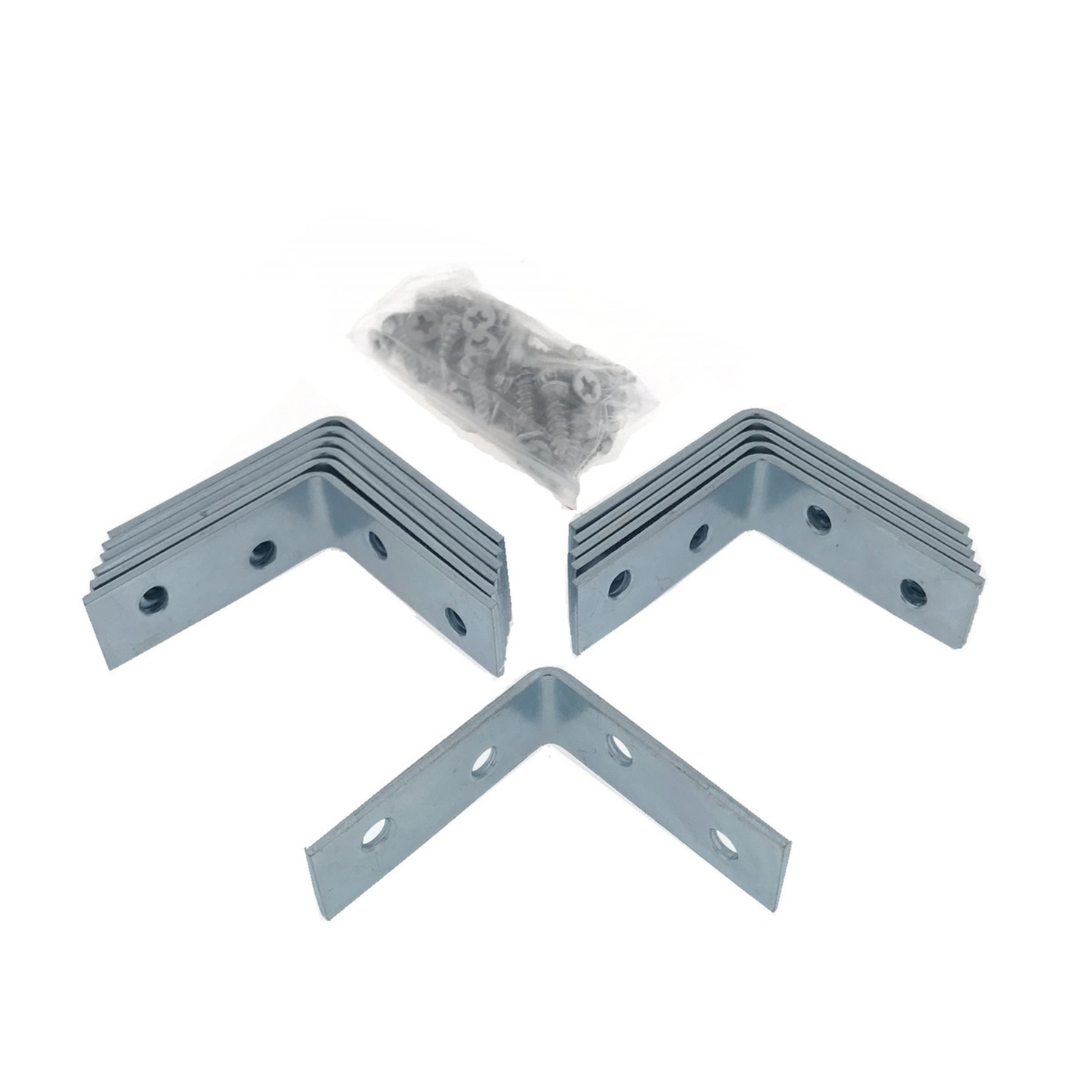 24x stuks hoekankers / stoelhoeken / hoekverbinders inclusief schroeven 40 x 40 x 15 mm -