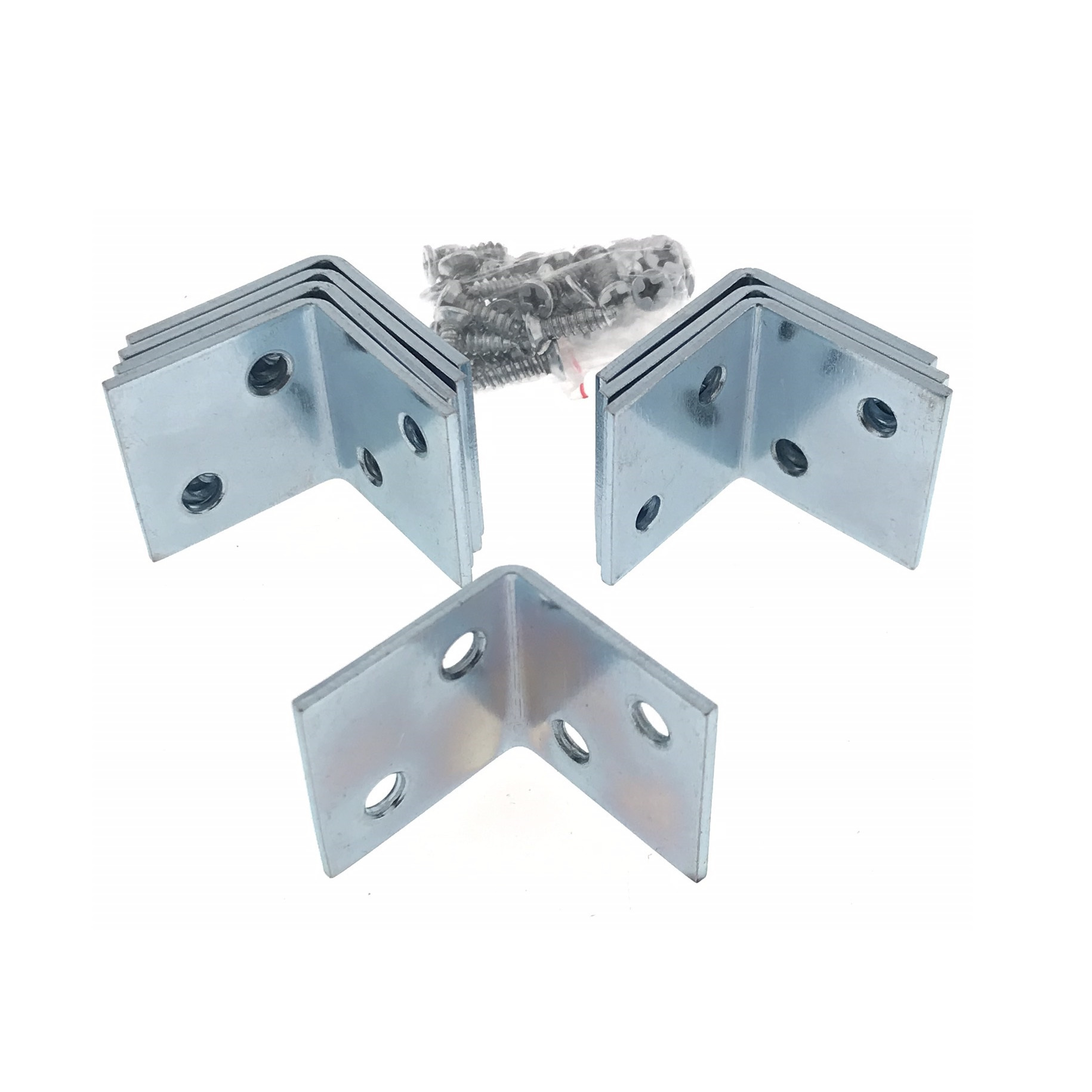 16x stuks hoekankers / stoelhoeken / hoekverbinders inclusief schroeven 30 x 30 x 30 mm -