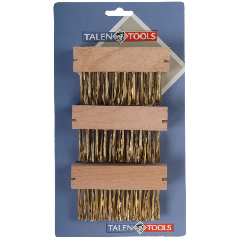 3x Onkruidborstels voor voegen 27 x 14 x 3 cm -