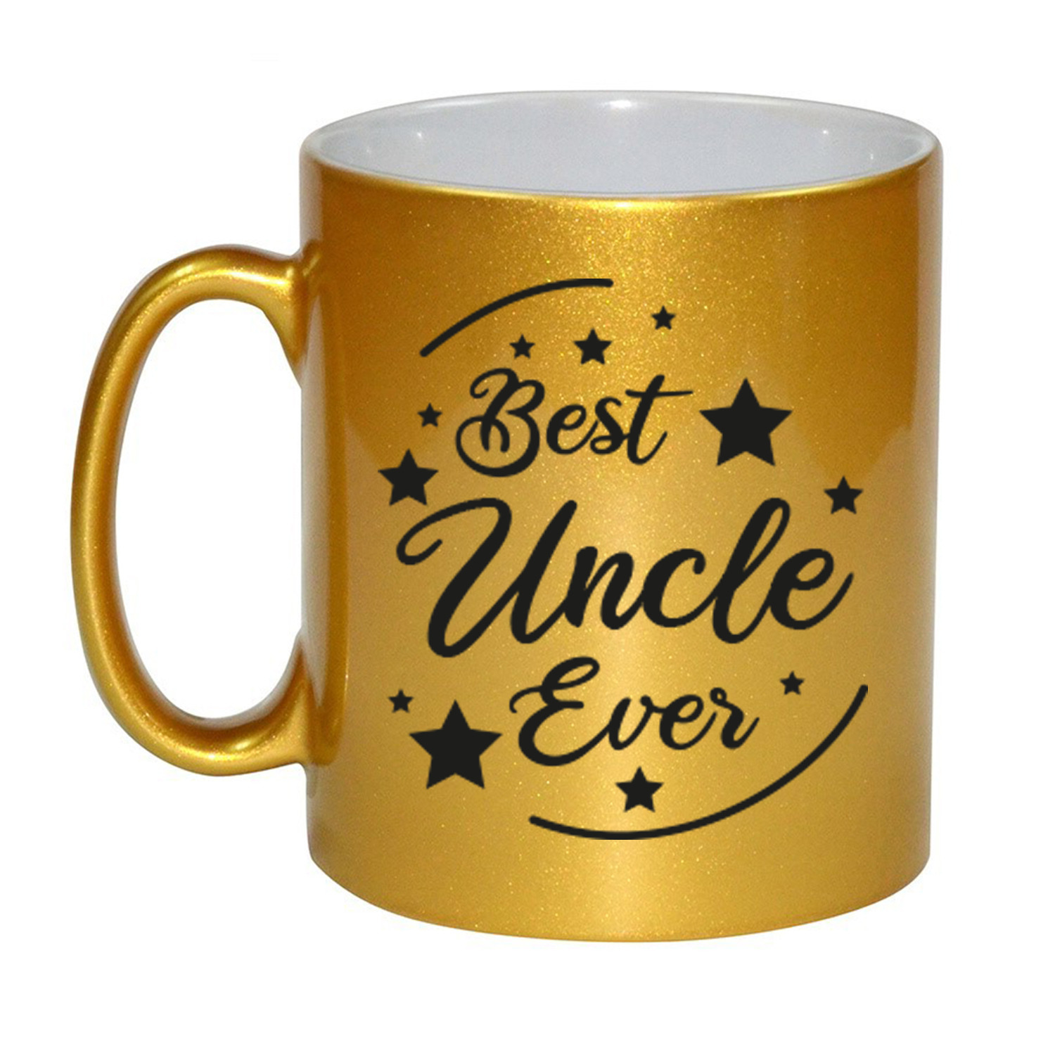 Gouden Best Uncle Ever cadeau koffiemok / theebeker 330 ml -
